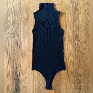 NEW Commando Ballet Mock Neck Bodysuit Black Lightweight Sleeveless ONE SIZE